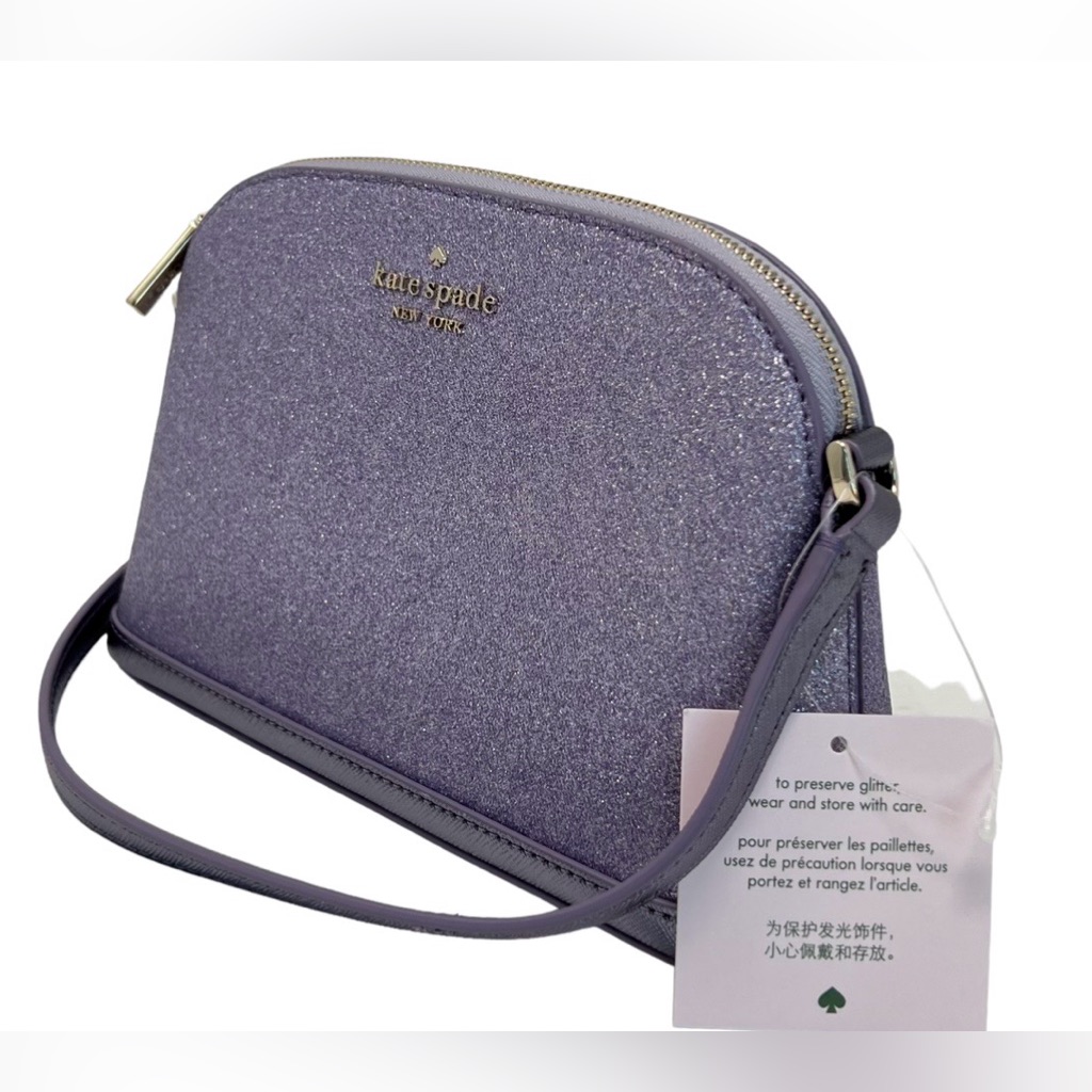 Nwt Kate Spade Glitter Tinsel Dome Crossbody Bag